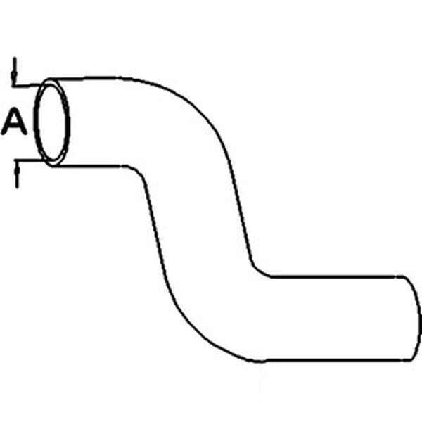 Aftermarket Upper Radiator Hose Fits Ford Fits New Holland Compact Tractor 1200 SBA310160460 - main